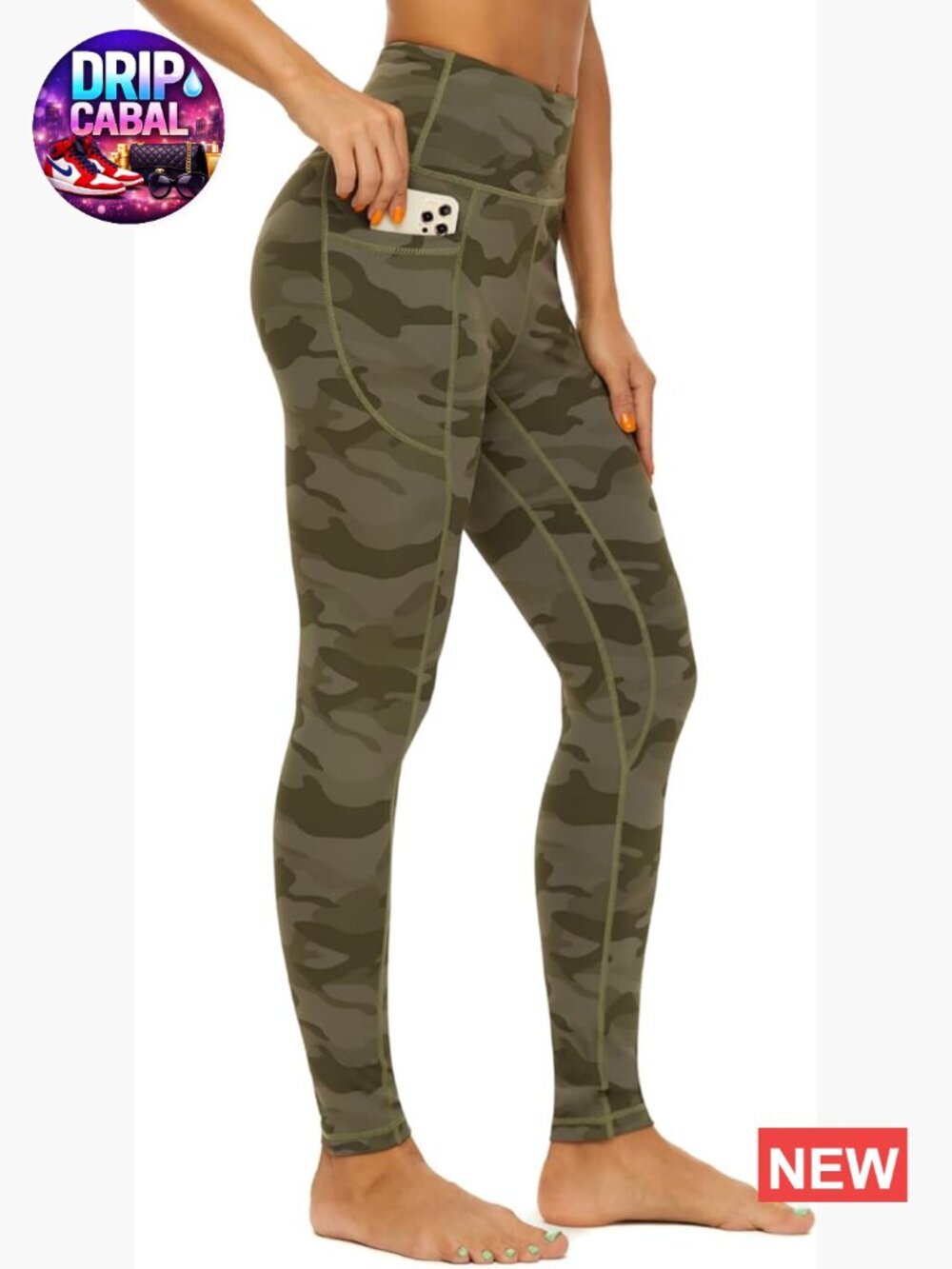High Waisted Leggings with Pockets Yoga Pants Tummy Control Workout
